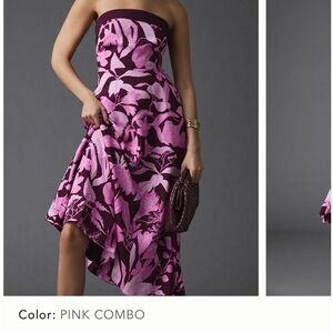 Gorgeous Anthropologie  strapless dress